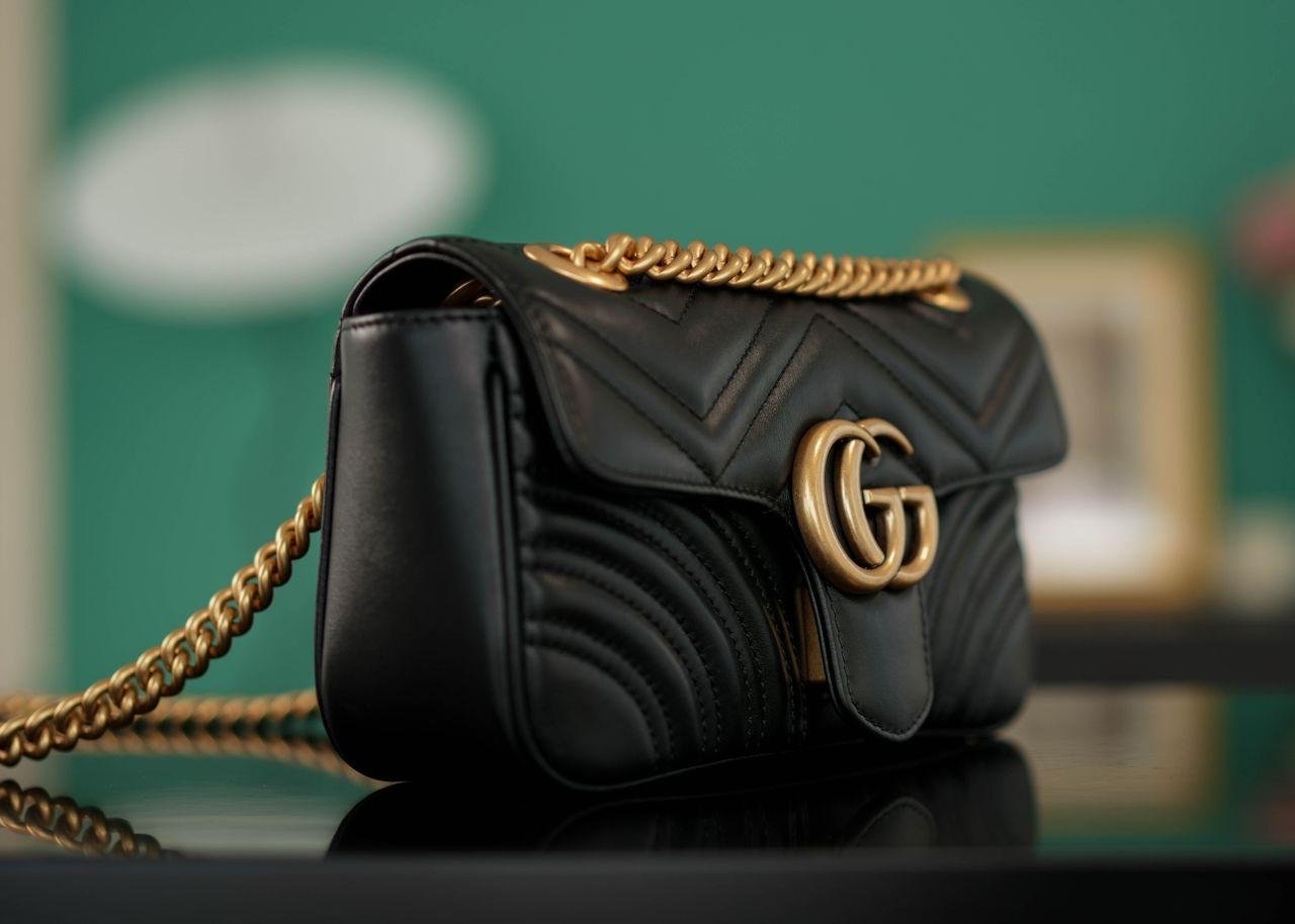 Gucci Marmont bag Black Leather MINI
