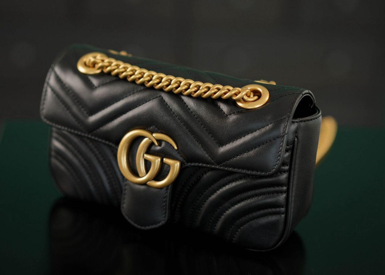 Gucci Marmont bag Black Leather MINI