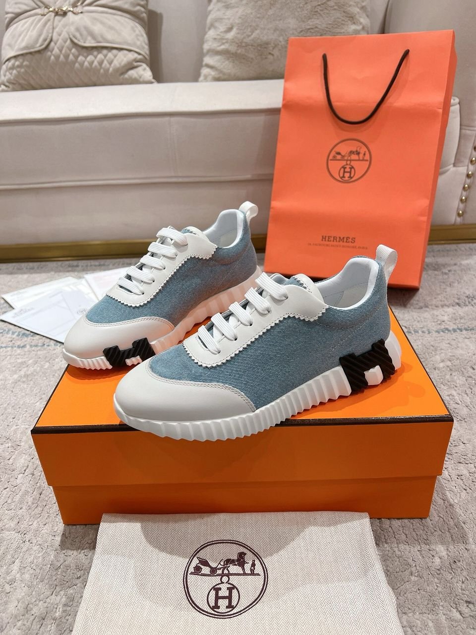 Hermes Bouncing tenisice Denim