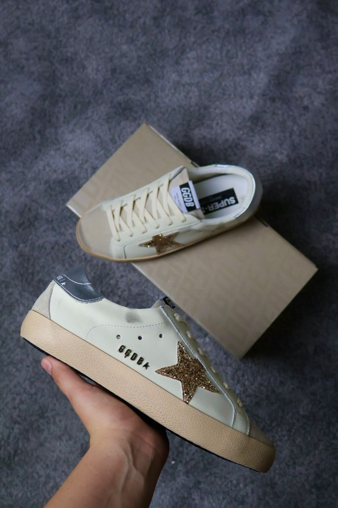 Golden Goose Superstar White Ice Gold