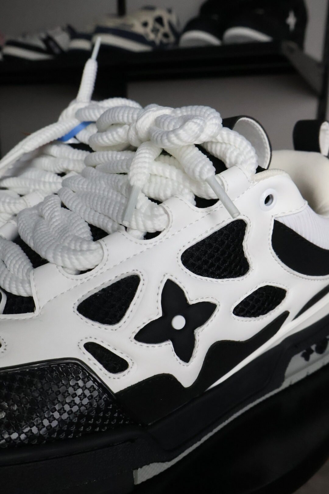Louis Vuitton Skate Black Cream White