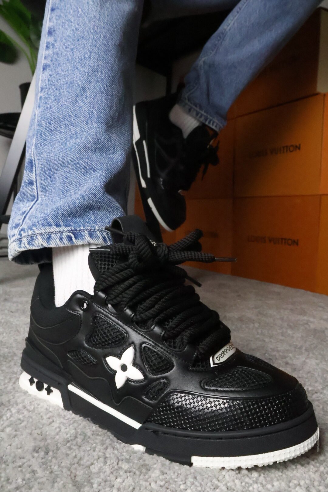 Louis Vuitton Skate “Black” Black/White