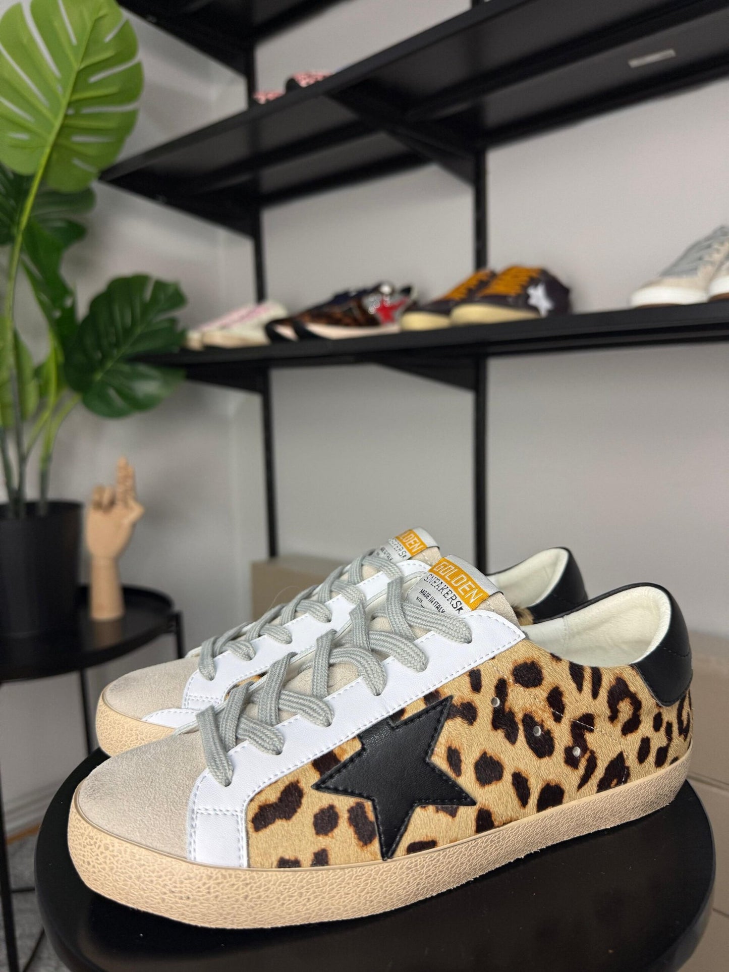 Golden Goose Super Star Leopard / Black star