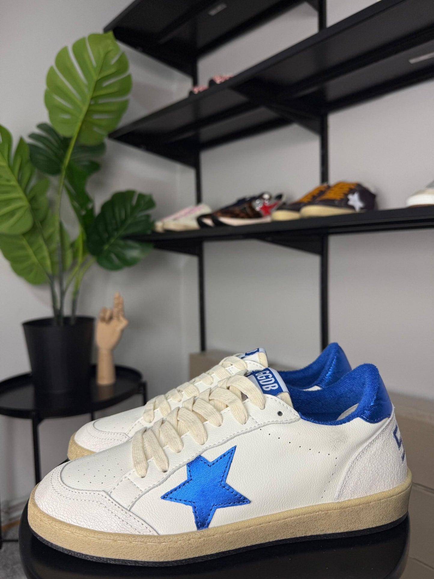 Golden Goose Ball Star White / Blue Star