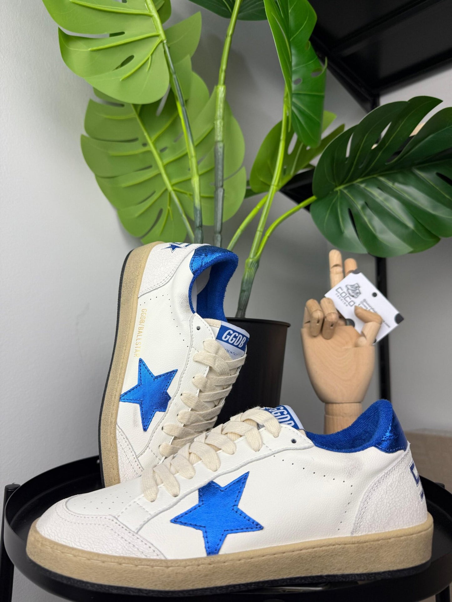 Golden Goose Ball Star White / Blue Star