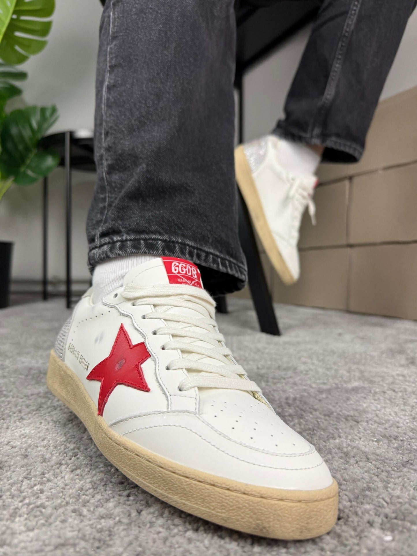 Golden Goose Ball Star “Valentines Day” Red Star / Swarovski lettering