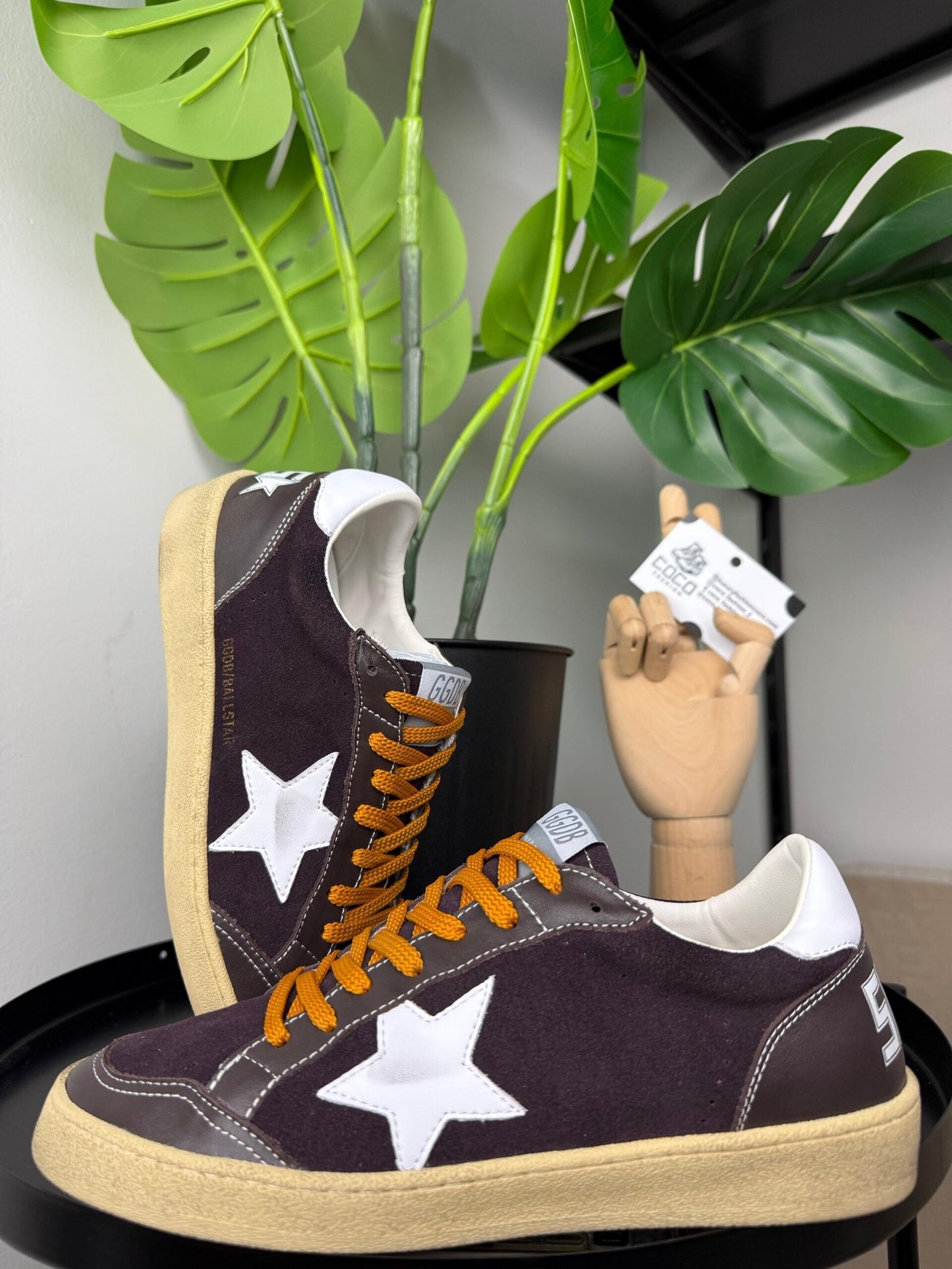 Golden Goose Ball Star “Brown with White star”