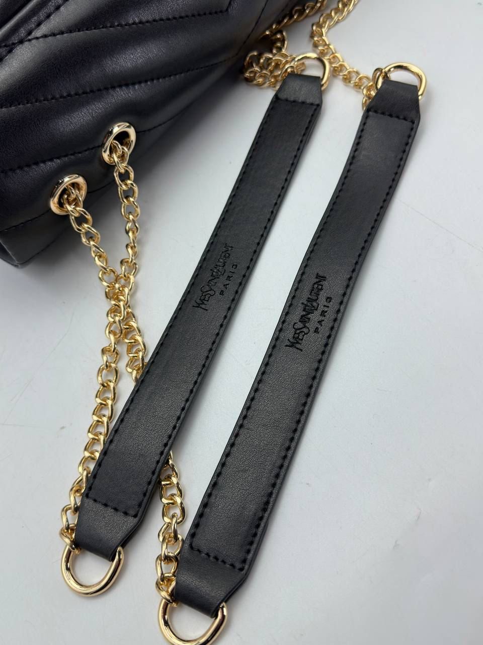 Saint Laurent Loulou Logo Plaque Medium Shoulder Bag