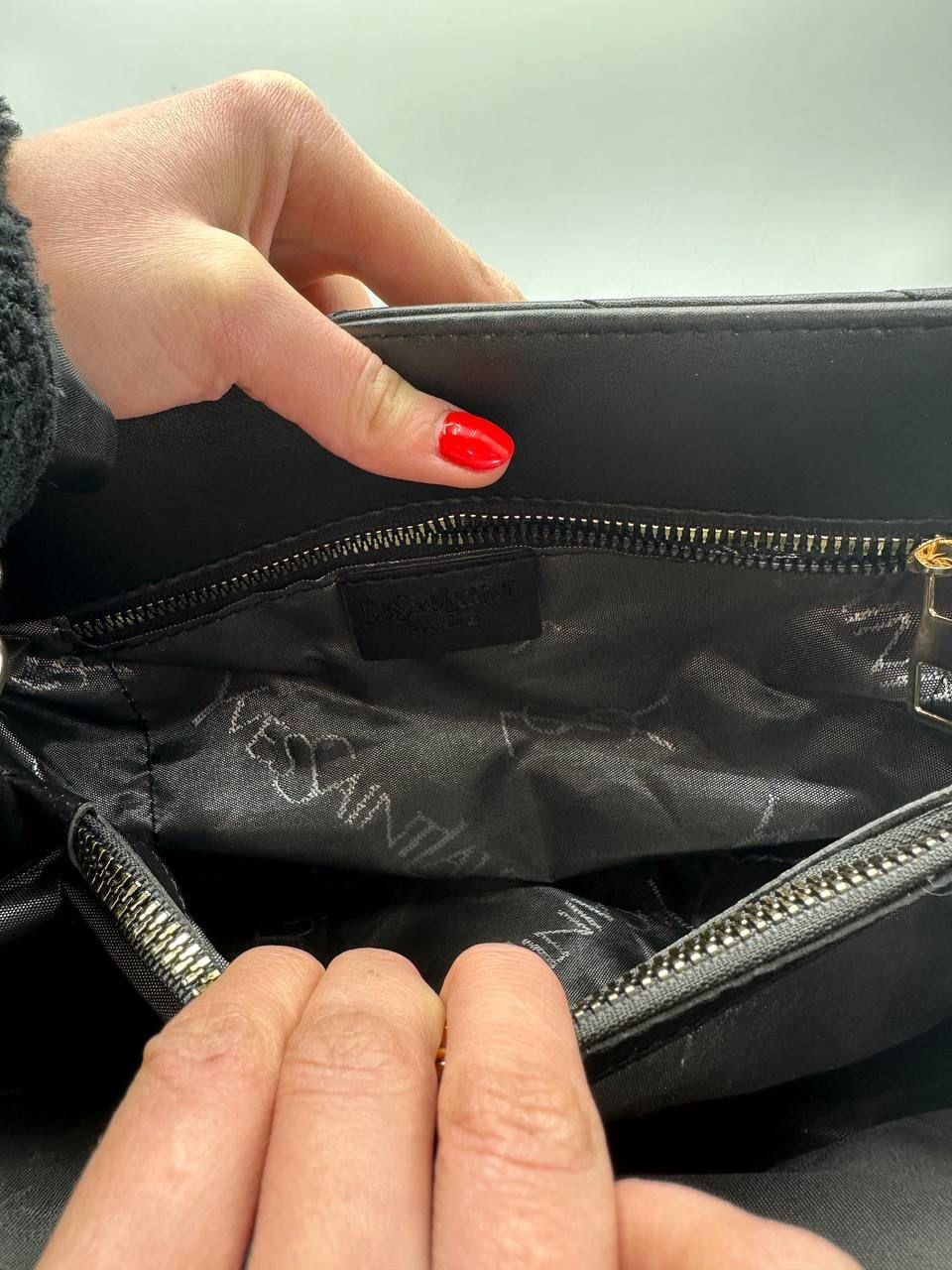 Saint Laurent Loulou Logo Plaque Medium Shoulder Bag