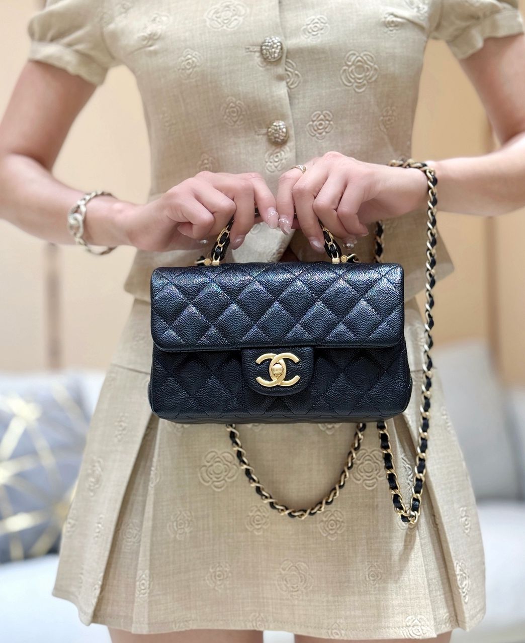 CHANEL MINI FLAP RECTANGLE “BLACK”