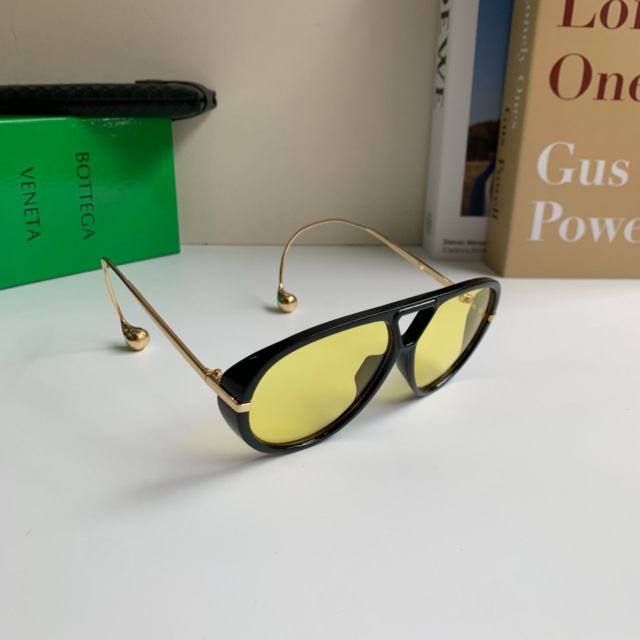 BOTTEGA VENETA AVIATOR DROP NAOČALE “BLACK/YELLOW”