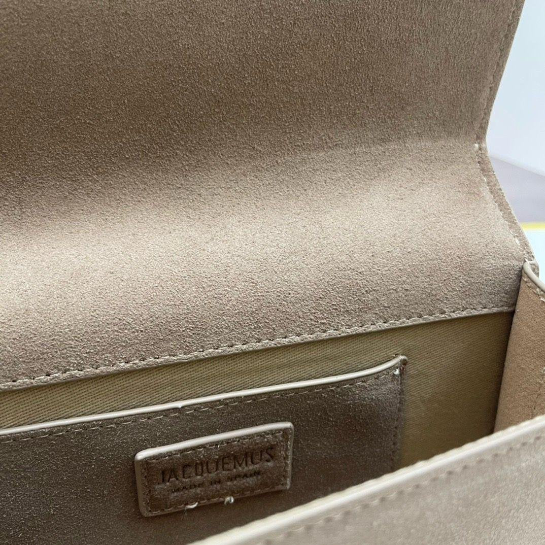 Jacquemus Le Grand Bambino Nubuck Crossbody Flap Bag