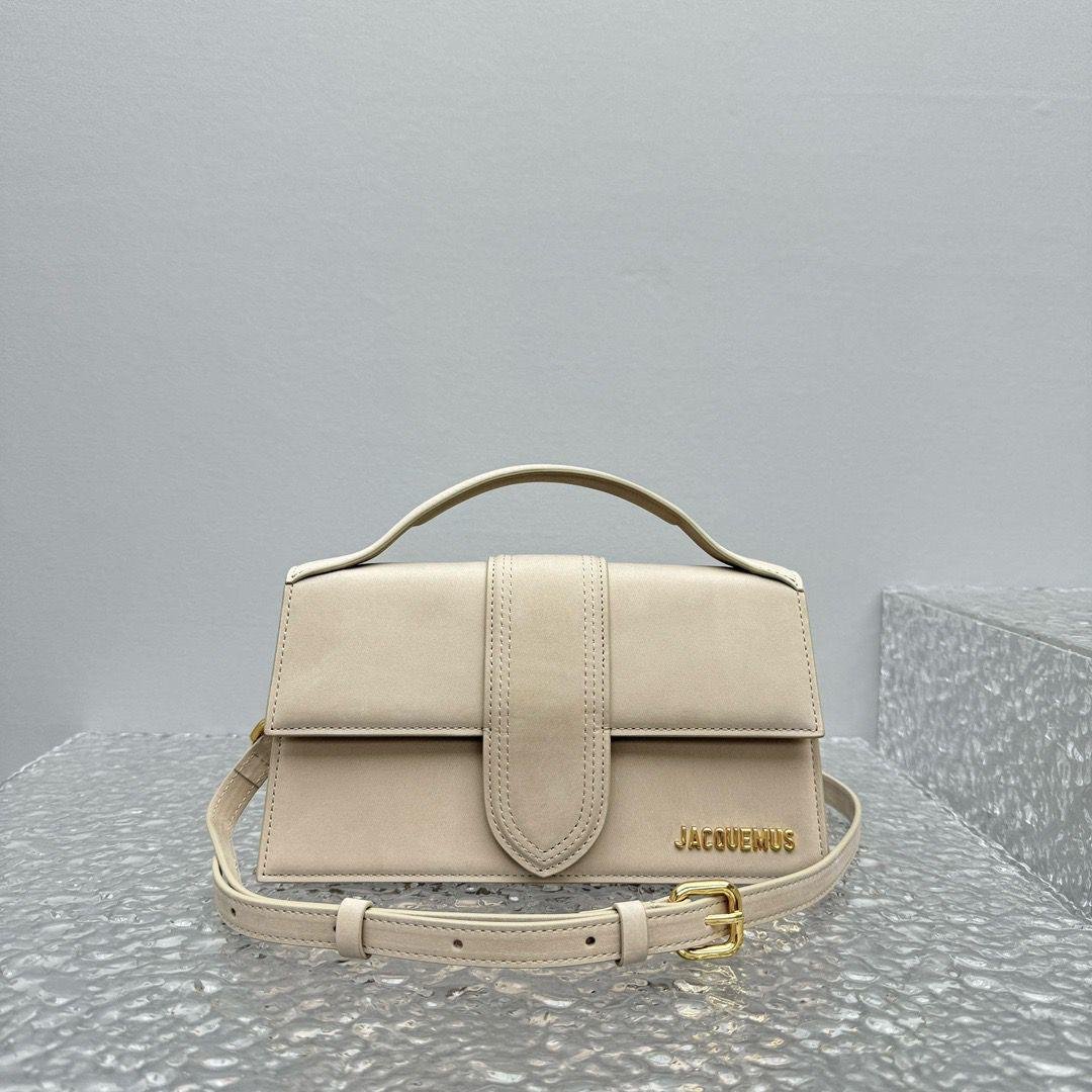 Jacquemus Soft Amber Leather Le Grand Bambino Structured Shoulder Bag