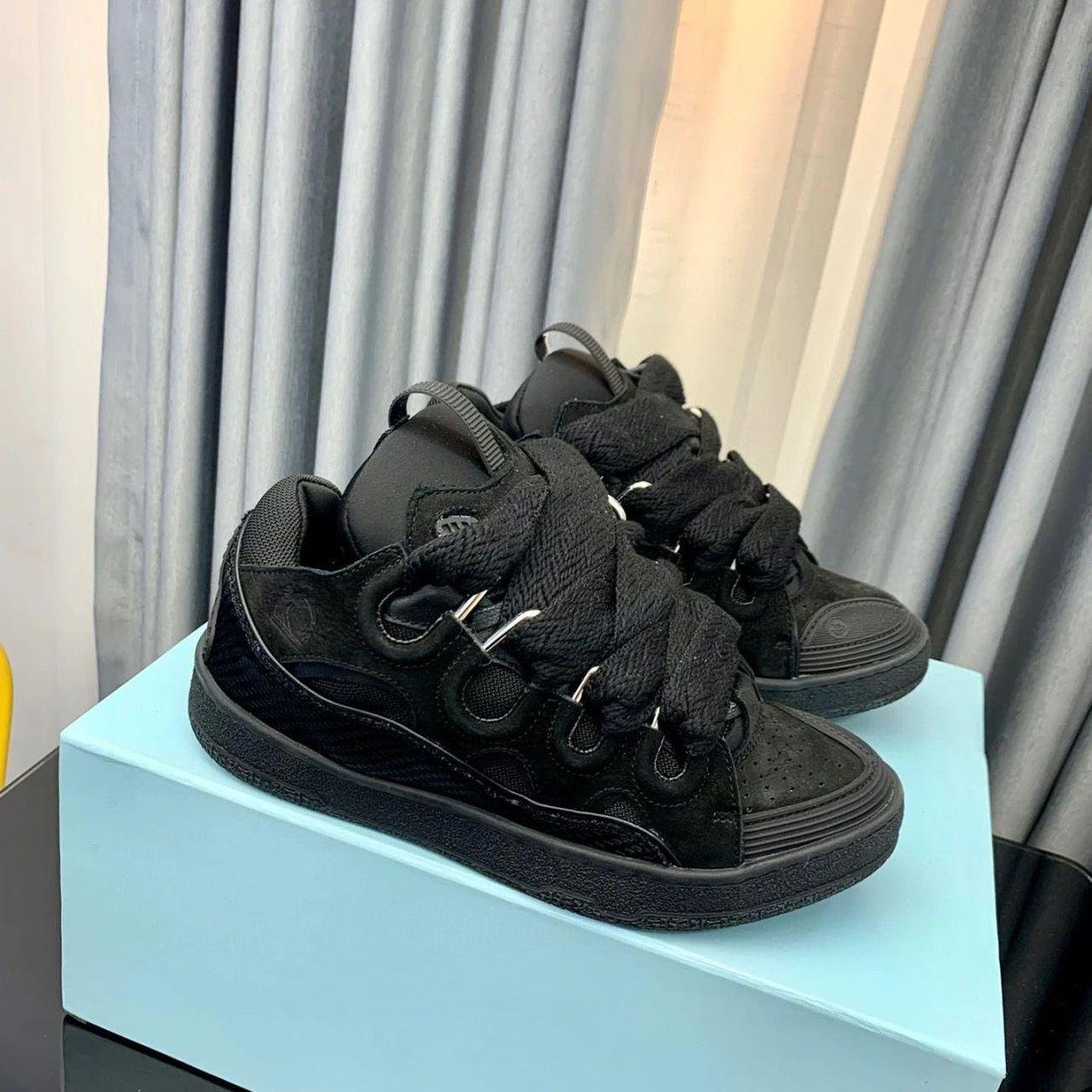 Lanvin Curb lace-up sneakers Black