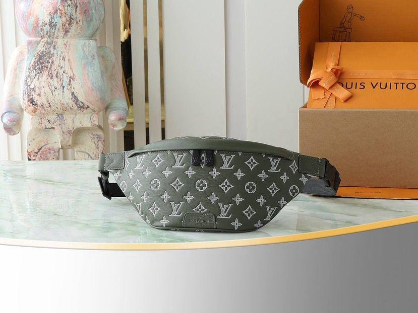 Louis Vuitton green white Bumbag