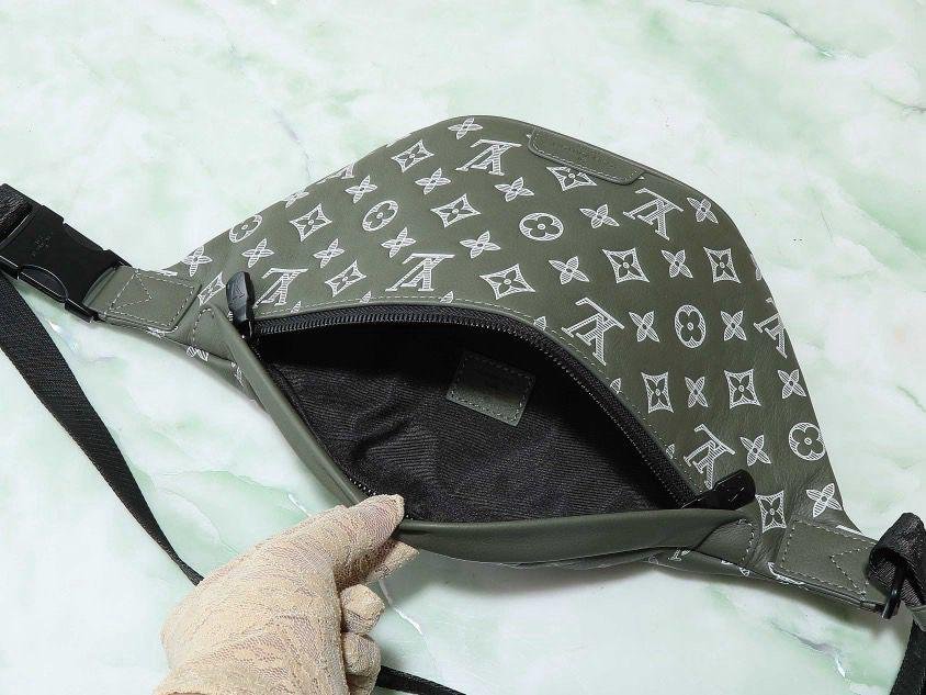 Louis Vuitton green white Bumbag