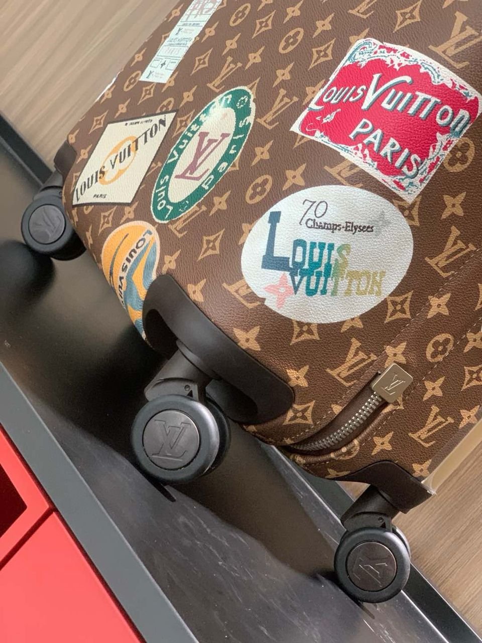 Louis Vuitton brown vintage Kofer