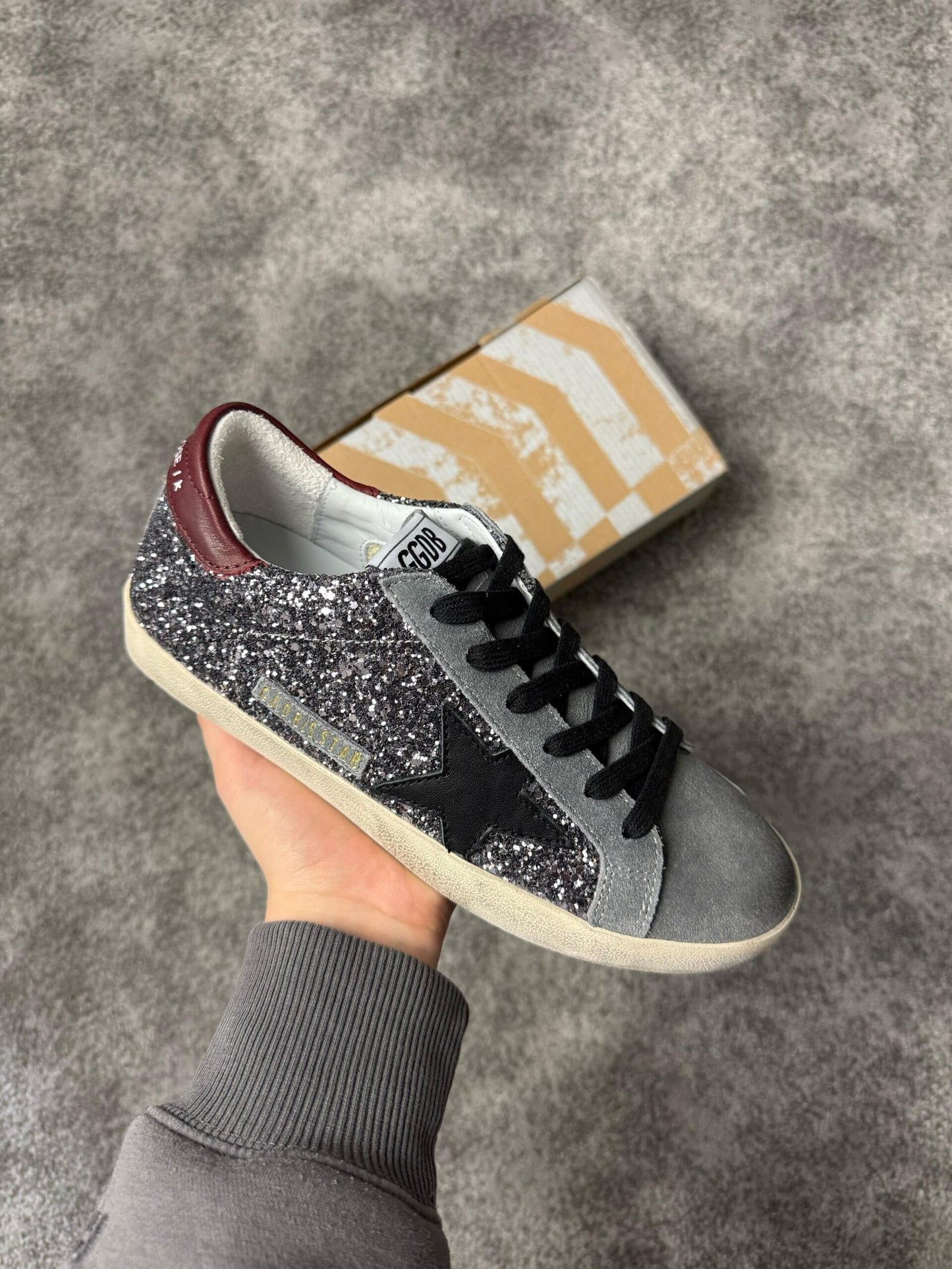 Golden Goose Ball Star Grey & Silver