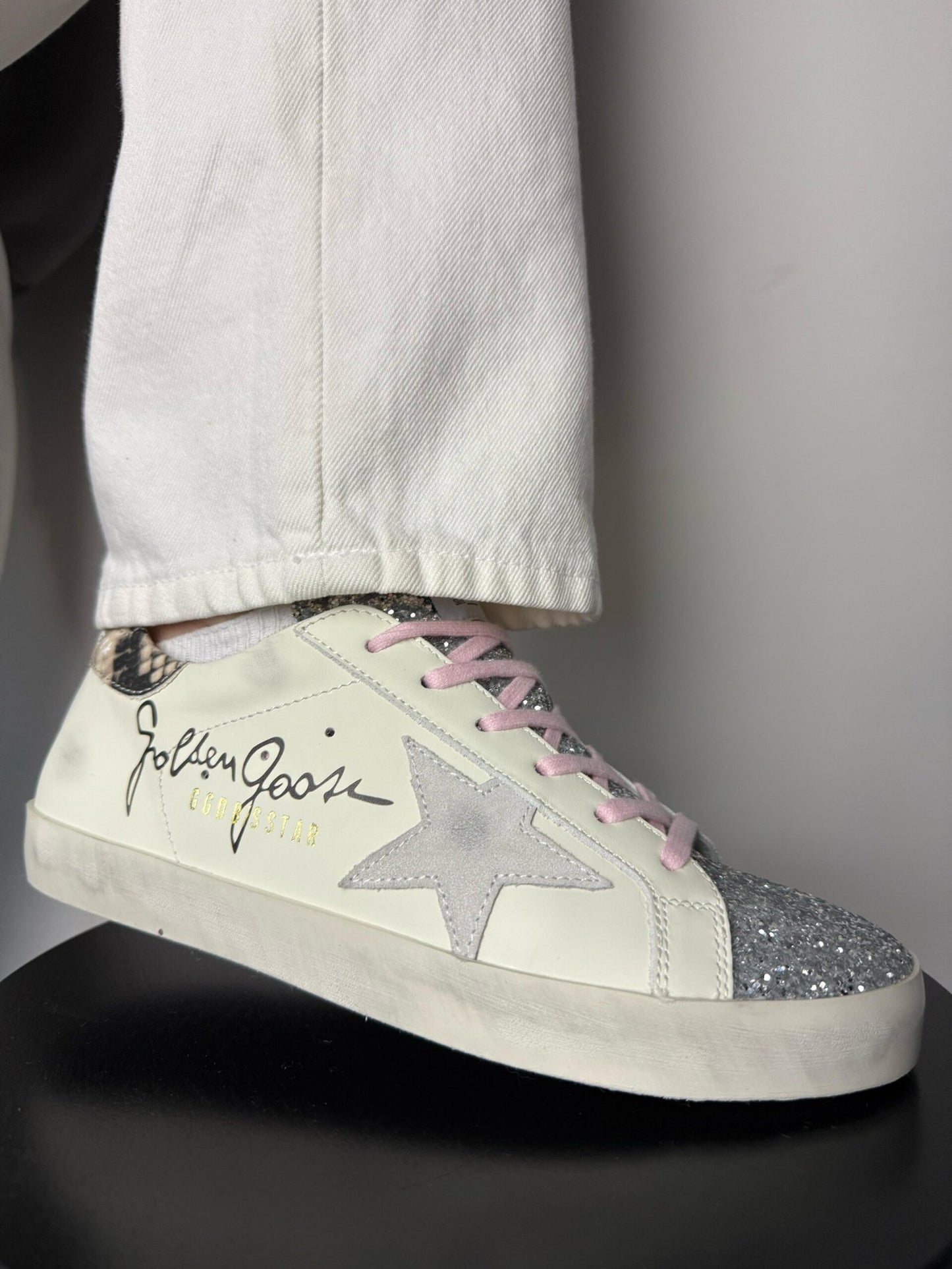 Golden Goose White-Pink Laces