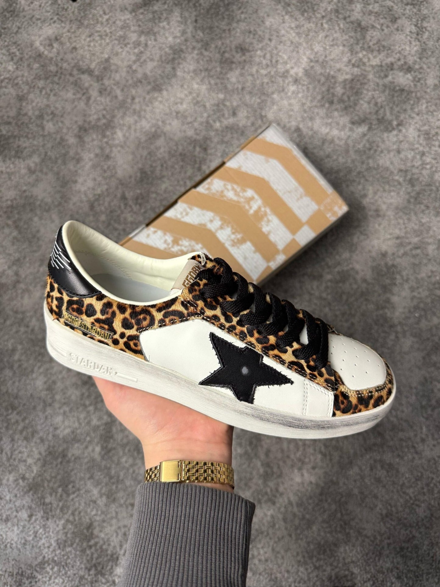 Golden Goose “Leopard, Black – White”