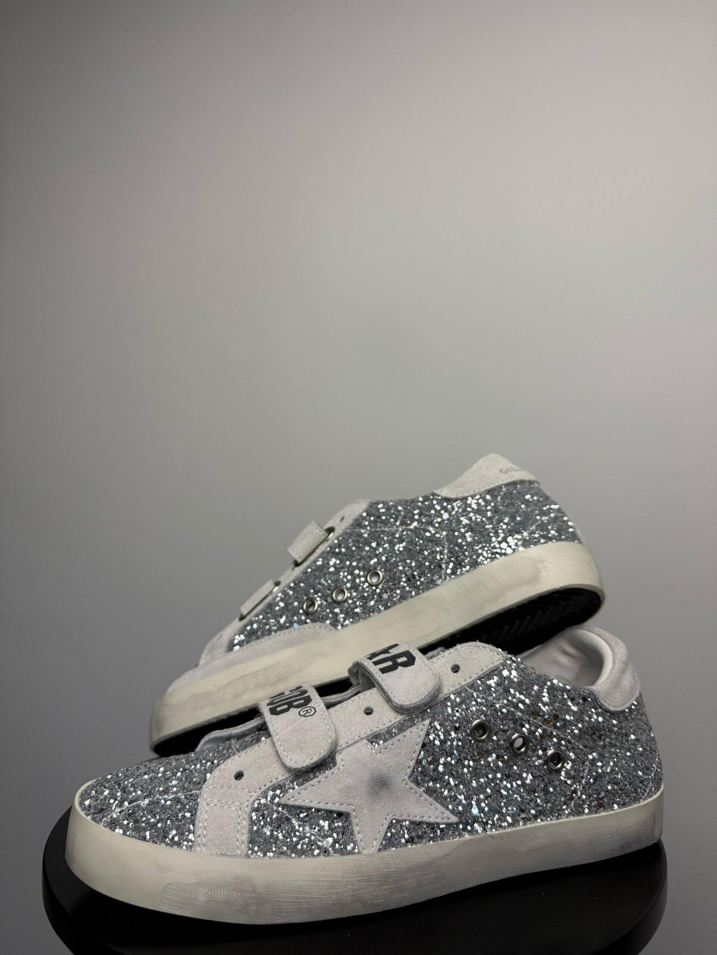 Golden Goose “White-Grey Shiny”