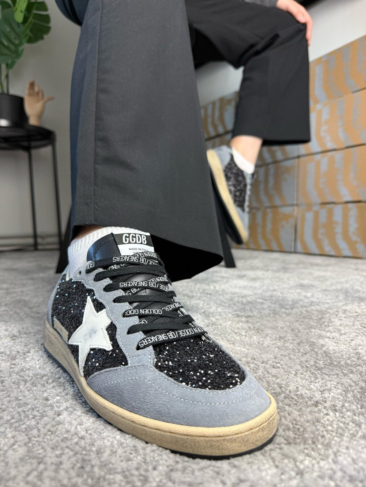 Golden Goose Ball Star Grey / Silver