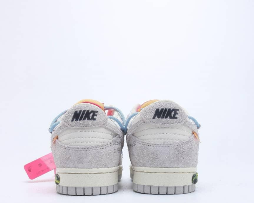 Nike Dunk OFF White Low “Grey-Light Blue”