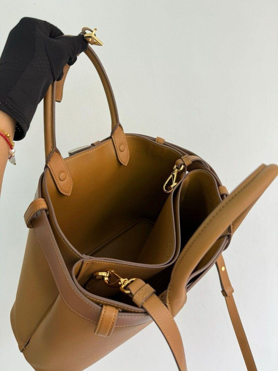 PRADA buckle medium bag – smeđa