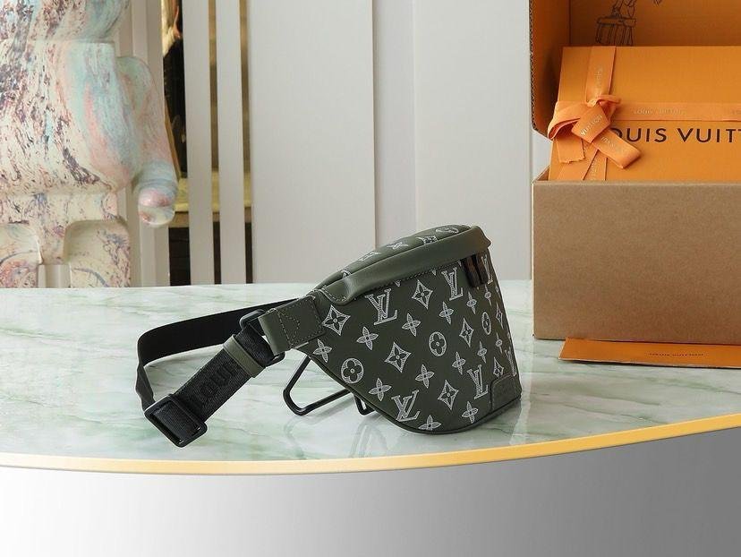 Louis Vuitton green white Bumbag