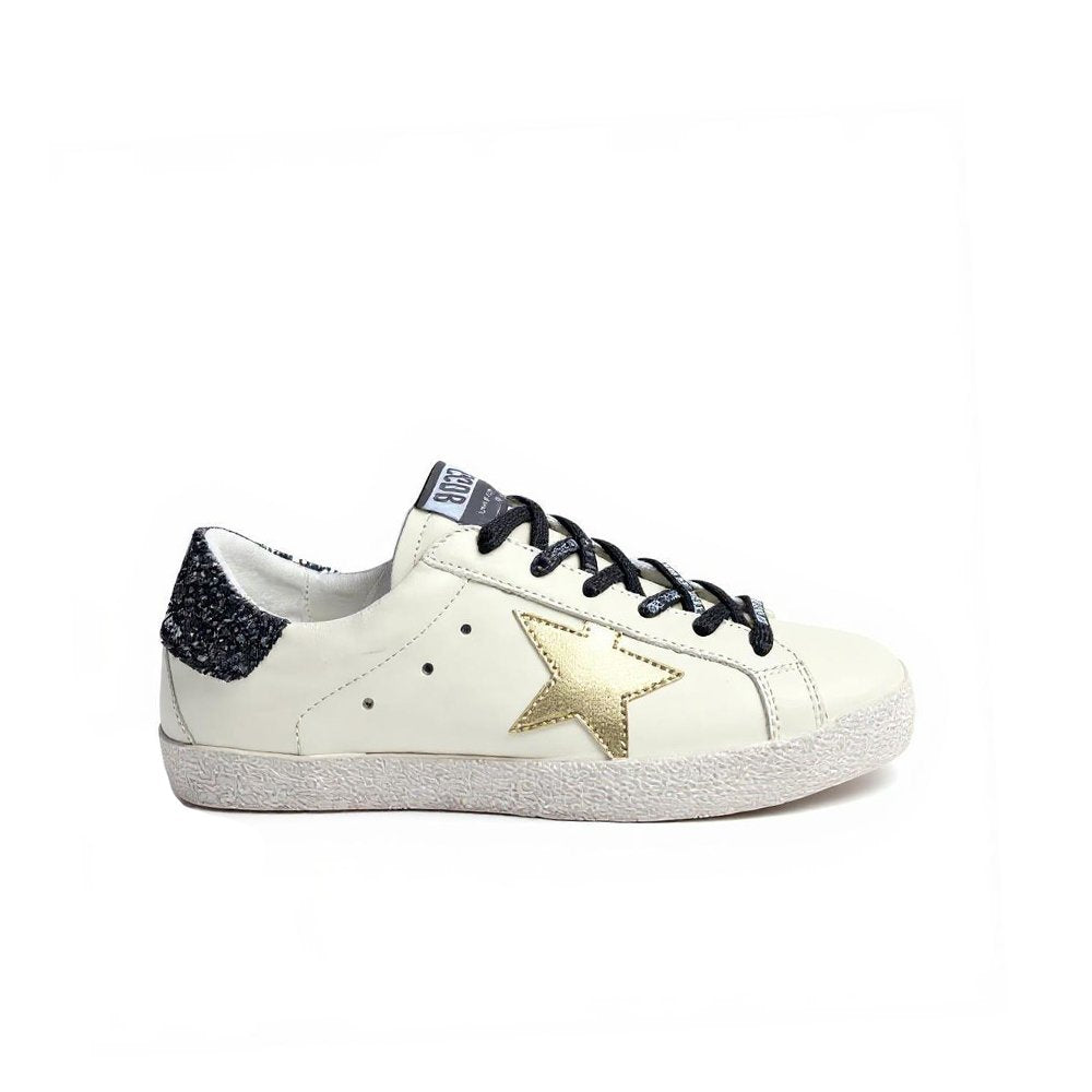 Golden Goose Gold Star / Black Glitter