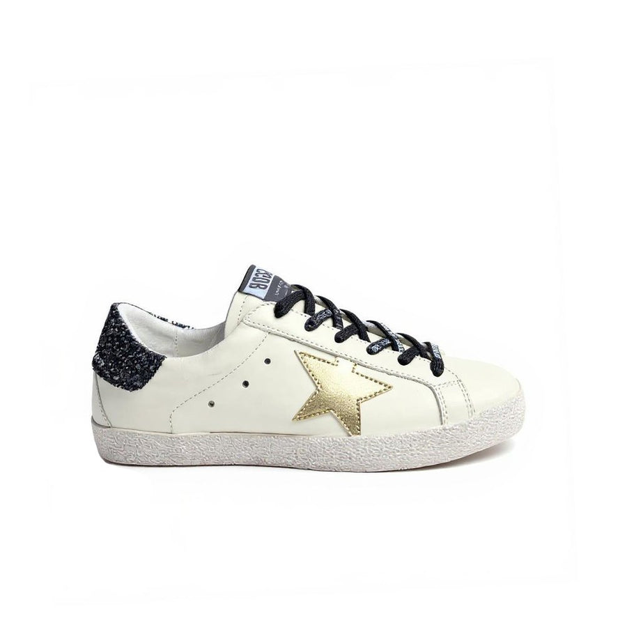 Golden Goose Gold Star / Black Glitter