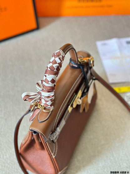 Hermes Kelly 32 smeda