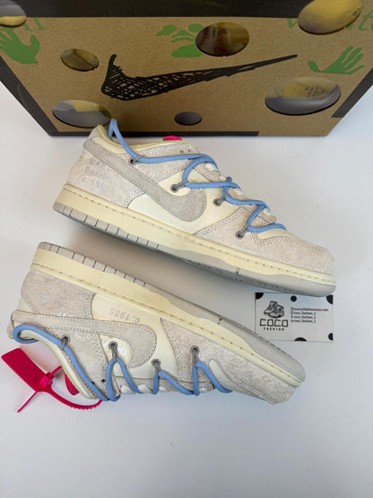 Nike Dunk OFF White Low “Grey-Light Blue”