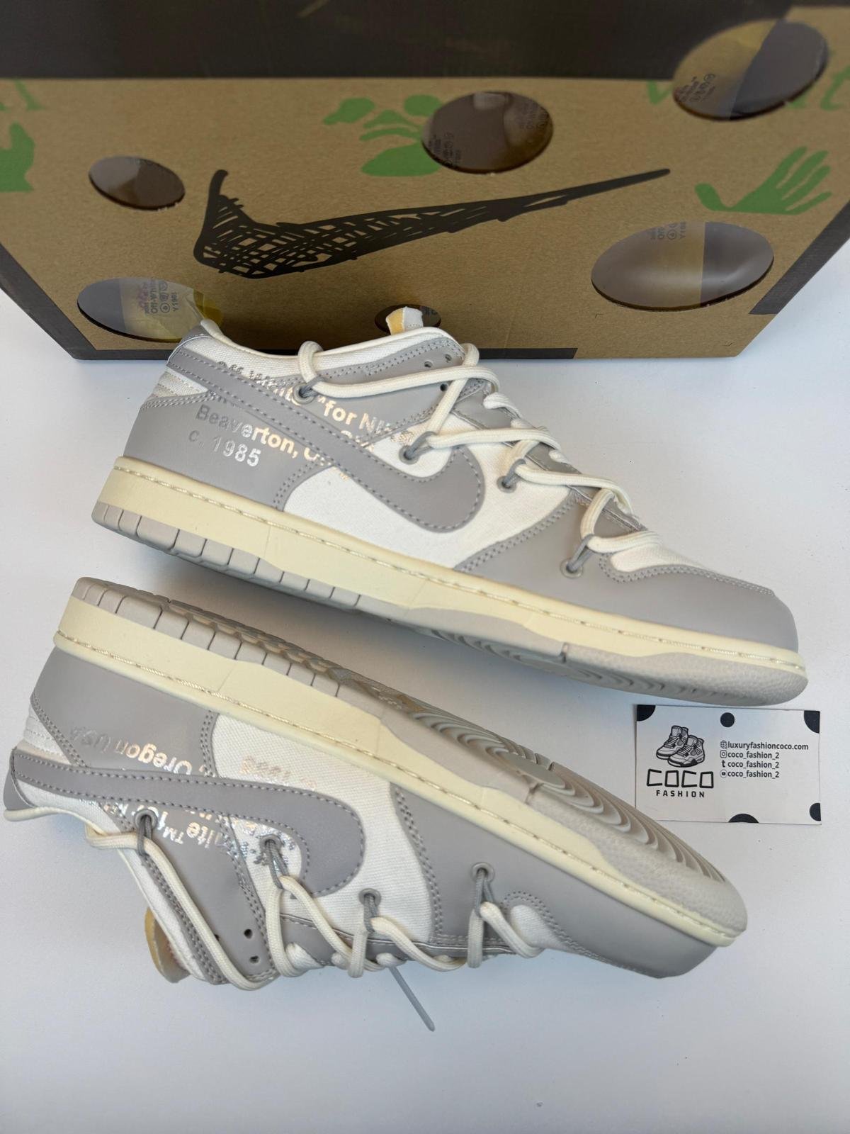 Nike Dunk OFF White Low “Grey-White”