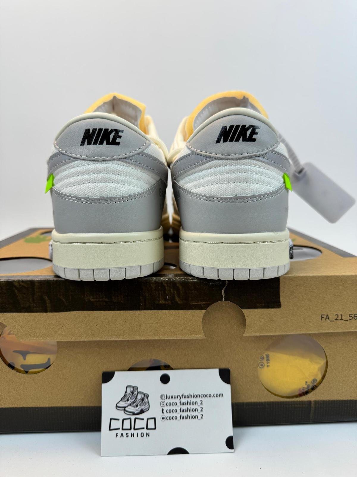 Nike Dunk OFF White Low “Grey-White”