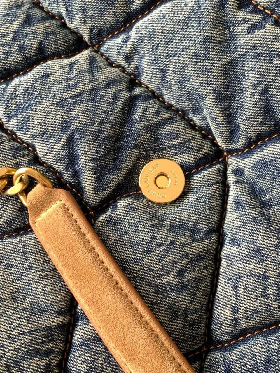 YSL Saint Laurent Puffer Denim