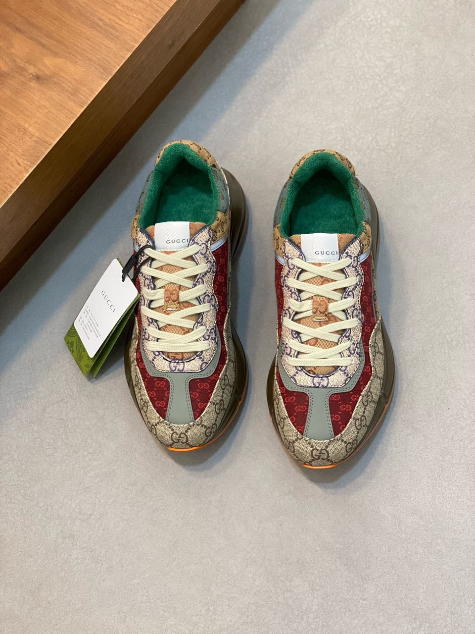 Gucci Rython “Beige Brick Red”