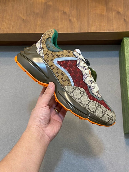Gucci Rython “Beige Brick Red”