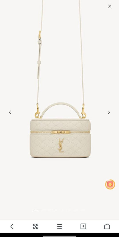 YSL Saint Laurent Gaby Vanity White