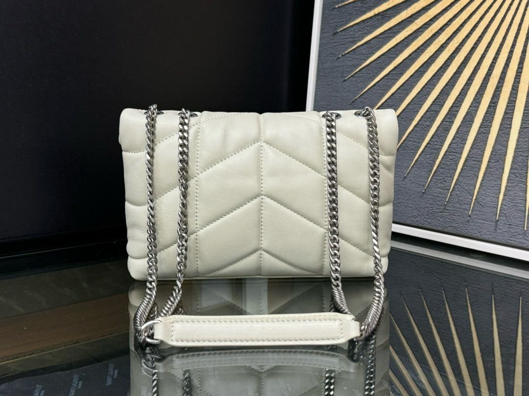 YSL Saint Laurent LouLou White