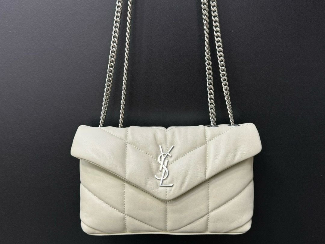 YSL Saint Laurent LouLou White