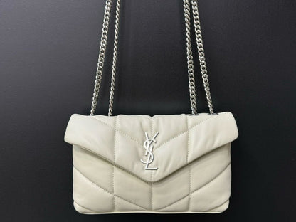YSL Saint Laurent LouLou White