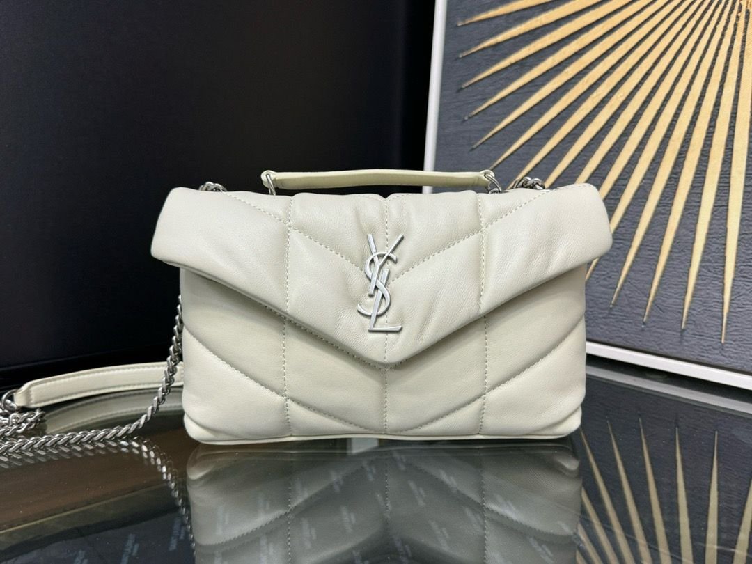 YSL Saint Laurent LouLou White