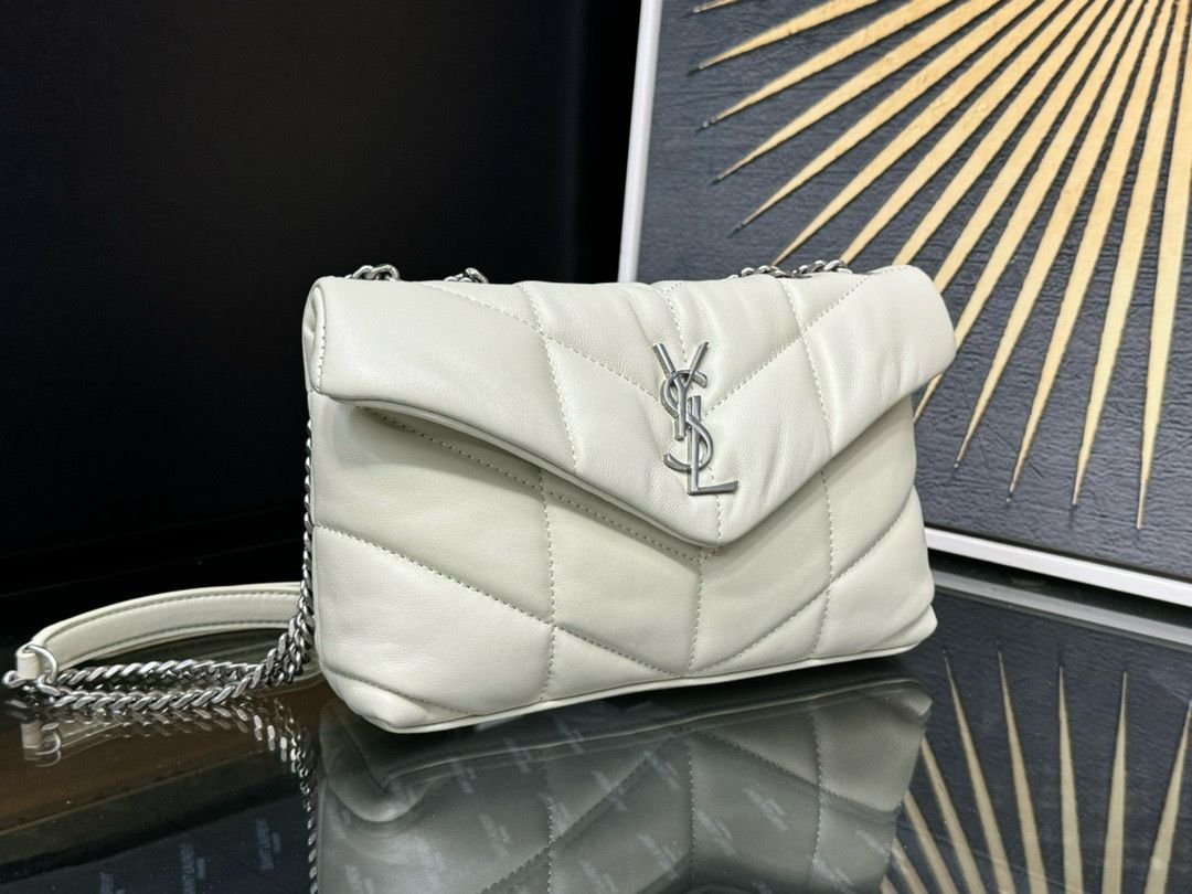 YSL Saint Laurent LouLou White