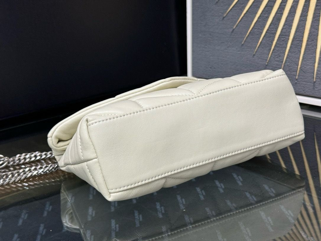 YSL Saint Laurent LouLou White