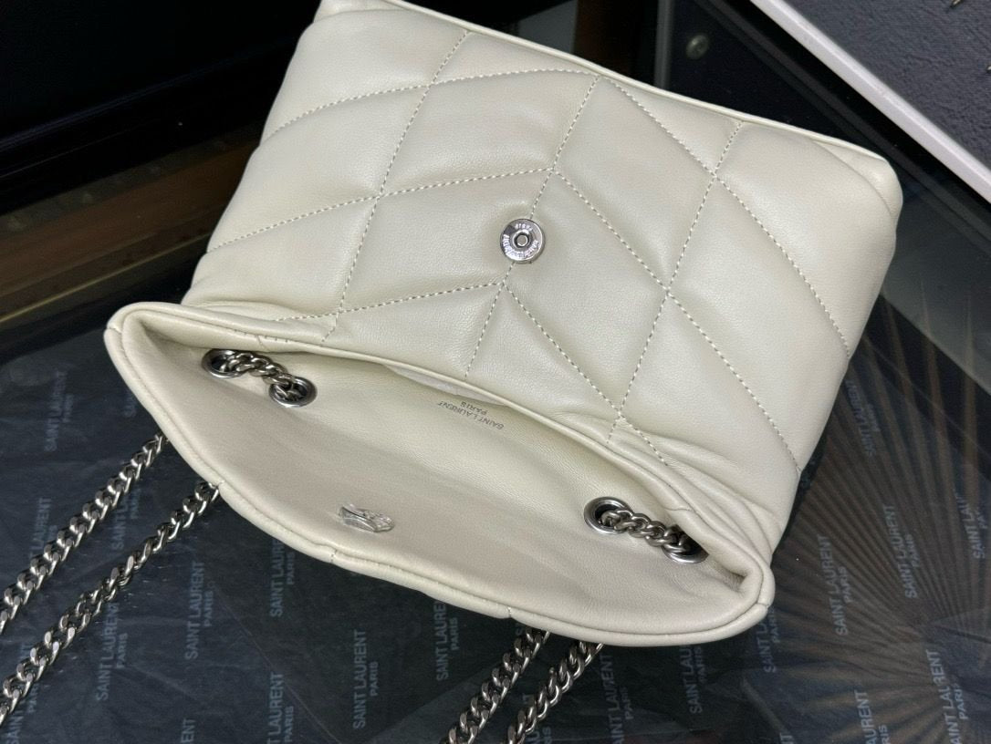 YSL Saint Laurent LouLou White