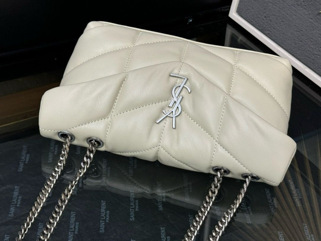 YSL Saint Laurent LouLou White