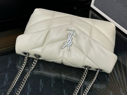 YSL Saint Laurent LouLou White