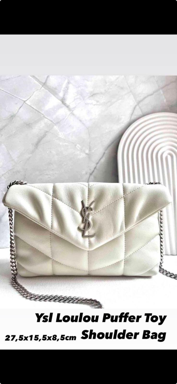 YSL Saint Laurent LouLou White