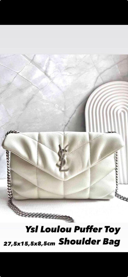 YSL Saint Laurent LouLou White